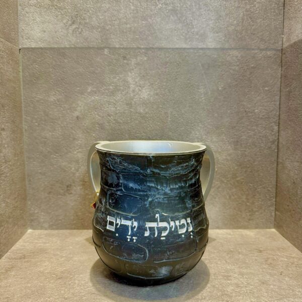 נטלה מהודרת פולימר - שיש שחור