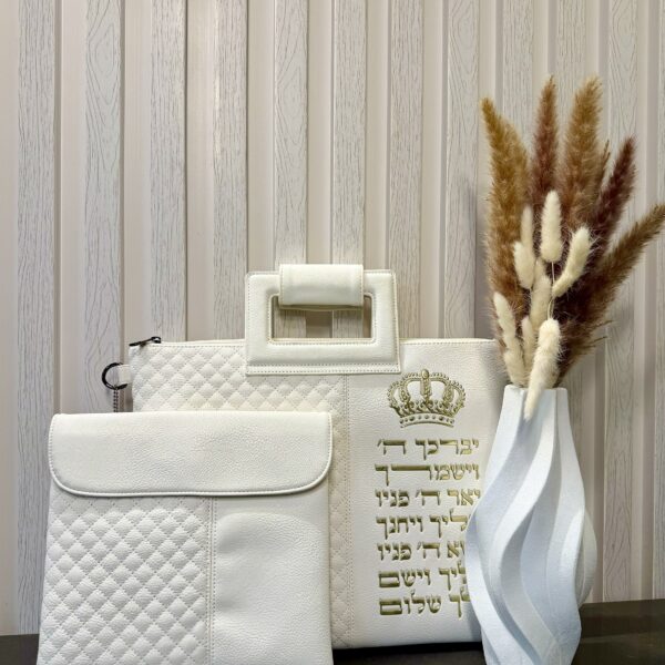 תיק נשיאה - ׳ברכת כהנים׳ - גוון זהב עם כתר